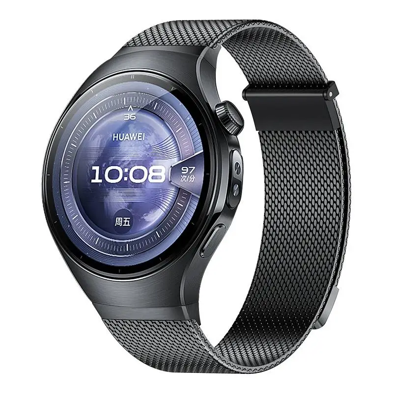 Strap for Huawei Watch 5 46mm 42mm Metal magnetic Luxury Bracelet belt correa Huawei Watch5 46 mm No Gaps Stainless Steel band