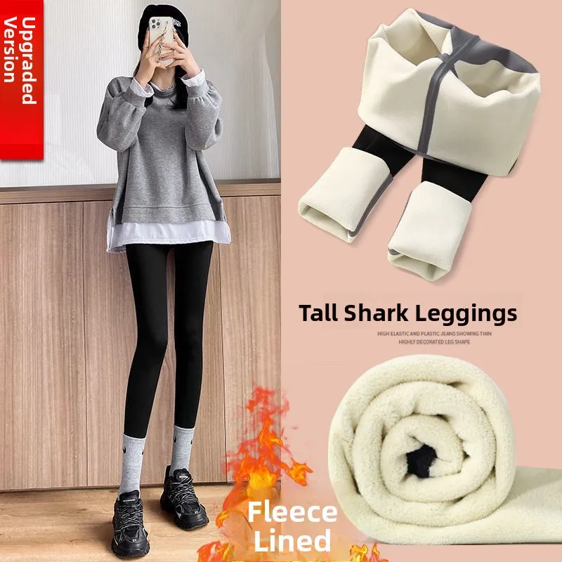 

Женские леггинсы с высокой талией, облегающие, для осени и зимы, утепленные, для йоги, с подкладкой, с эффектом утяжки живота и подтяжки ягодиц, повседневные...