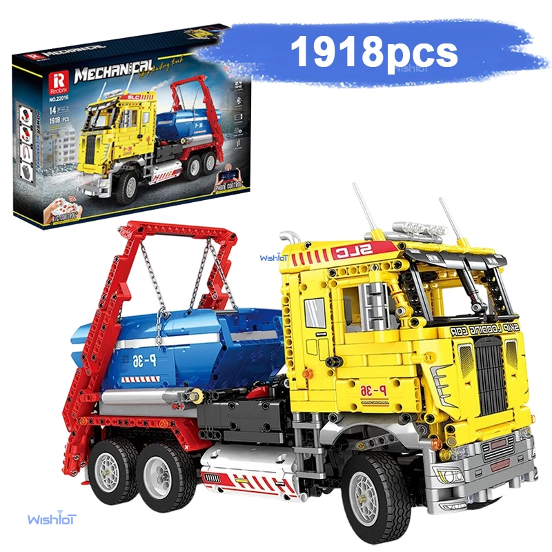

1918pcs Skip Loading Truck Model Building Blocks City Engineering Vehicle Remote Control Bricks Set DIY Toys For Kids Gifts