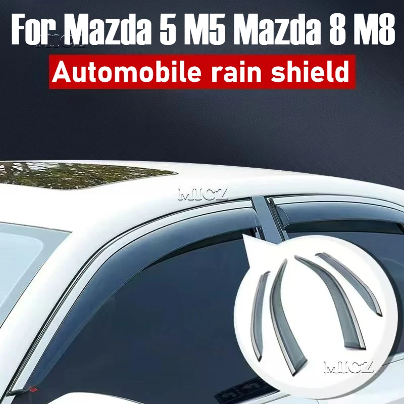 For Mazda 5 M5 Mazda 8 M8 Car Accessories Window Visor Vent Shade Rain Sun Guard Deflector Awnings Shelters Covers