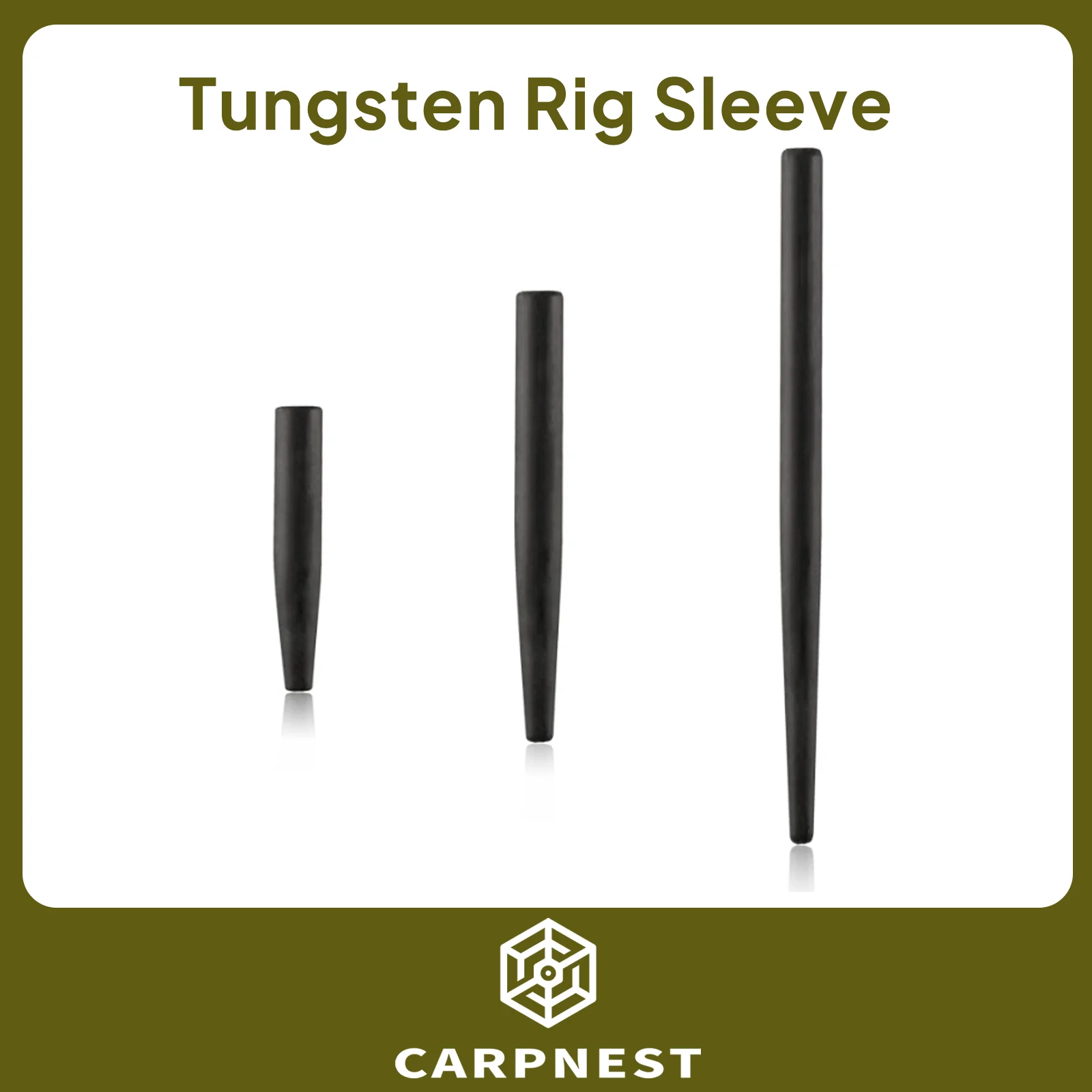 

10pcs Tungsten Fishing Anti Tangle Sleeves Hair Rig Lead Weight Sinking Carp Accessories Method Feeder Ring Swivels