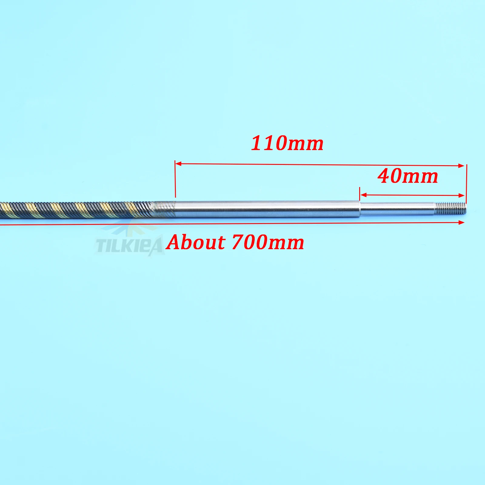 1 قطعة يسار/يمين 6.35 مللي متر 1/4 "رمح مرن إلى 4.76 مللي متر 3/16'' الدعامة رمح L حوالي 700/950 مللي متر الكابلات المرنة لقارب نيترو Rc الغاز