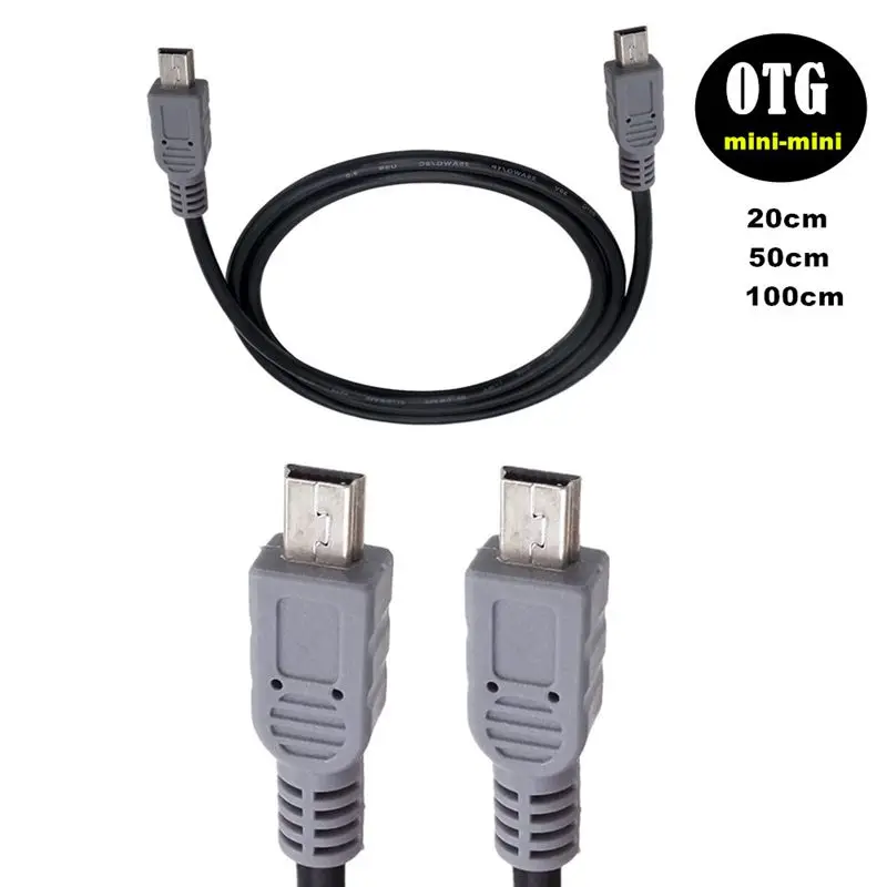 Kabel USB OTG Mini USB do Mini USB Kabel danych męski do męskiego Kabel telefonu komórkowego do aparatu Kabel OTG Kontakt