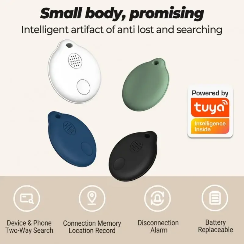 Tuya Smart Bluetooth Anti-Lost Device GPS Tracking Smart Life Remote Contorl Auto Car Pets Kids Motorcycle Tags Tracker Locator