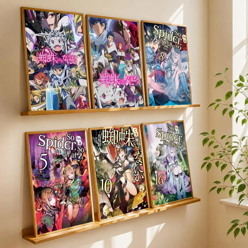 Anime S-So Im A S-Spider So WhatS Poster HD Home Wall Stickers House Hallway Living Room Bedroom Bar Office Decor Art Prints