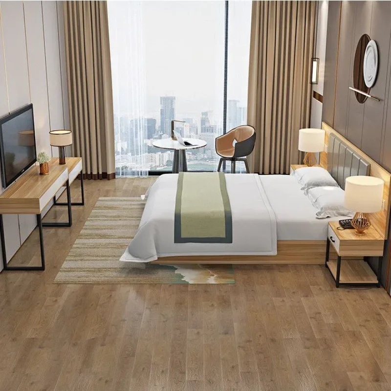 

-Стандартная комната для отеля, двуспальная кровать, татами, мебель для квартиры, улучшенная кровать для отеля 1,8 м, молодежная квартира, дошковая кровать