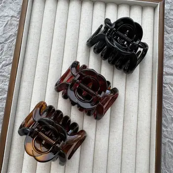 Velké duté sponky do vlasů, krabí svorky, ženy a dívky, velké plastové sponky do vlasů, sponky do vlasů, módní doplňky do vlasů 10 nejlepší prodej velké sponky do vlasů - №3