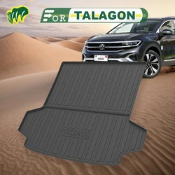 For VW TALAGON 2022 2023 2021-2024 Custom Fit Car Trunk Mat All Season Black Cargo Mat 3D Shaped Laser Measured Trunk Liners