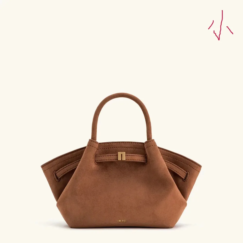 حار 2025 JW Pei sac à boulettes en daim épaule bandoulière sous les bras sac تصميم de Niche sac à main de mode sac fourre-tout
