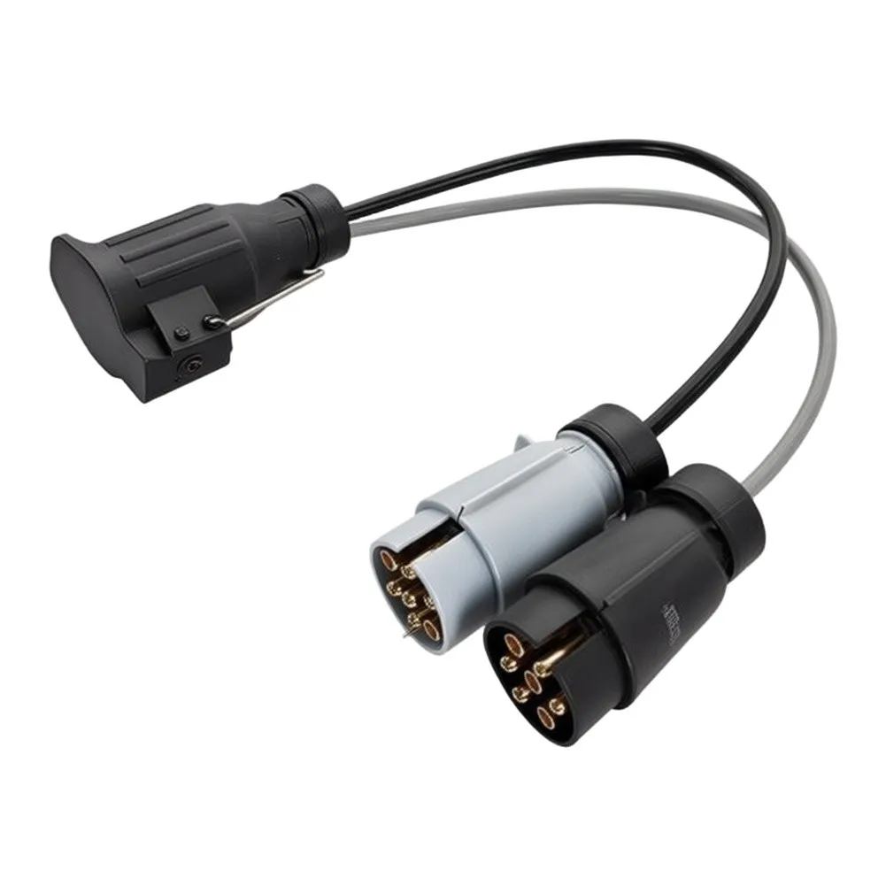 7-Pin Male To 13-Pin Female Trailer Adapter Cable For RV Yacht And Commercial Trailer Signal Wiring Integration