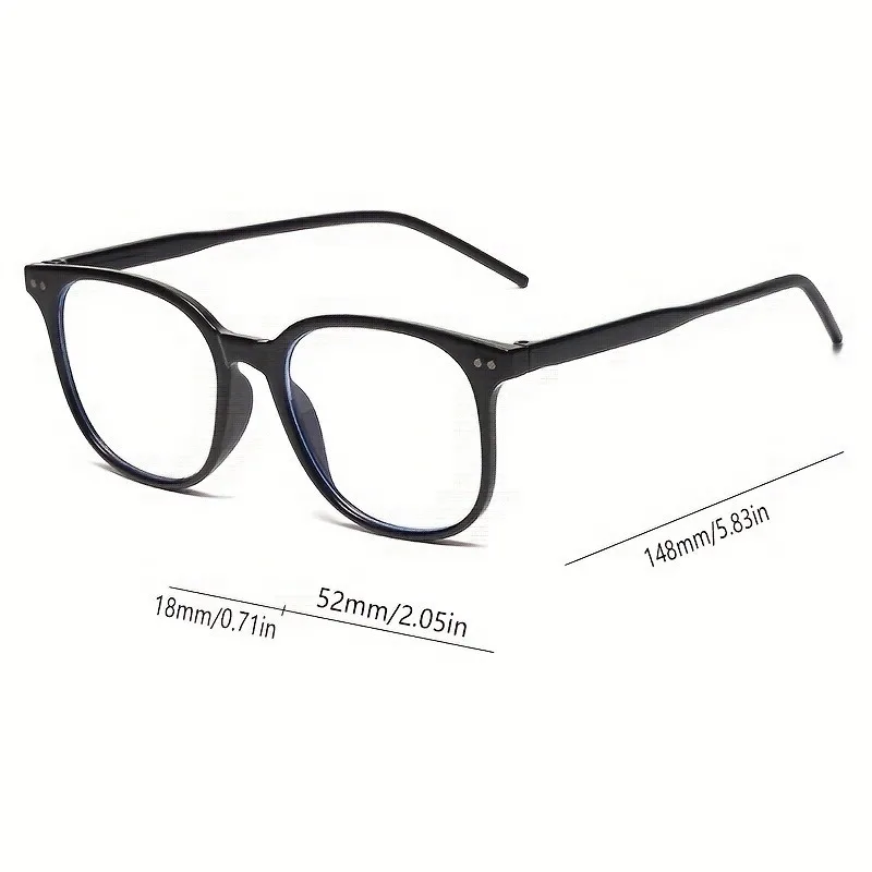 Square Frame Clear Lens Glasses Minimalist Fashion Decorative Glasses Computer Spectacles For Women Men