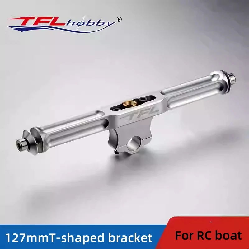 

TFL 127mm Shaft Support Bracket T-bar 9mm Inside Diameter Oiling Shaft Sleeve Fixing Bracket FSR-O27 For RC Boat