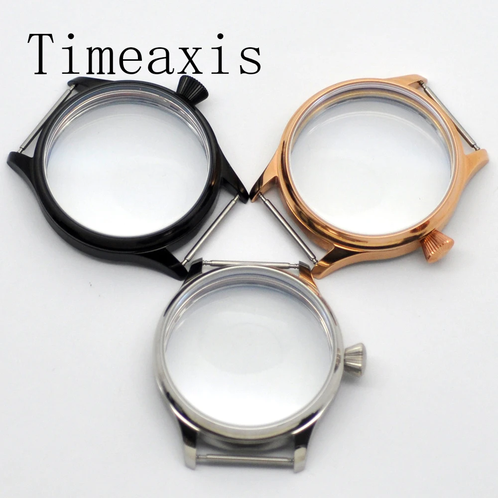 

Корпус из нержавеющей стали Timeaxis 44 мм подходит для ETA6497/6498 Seagull ST3600, детали часов с механизмом