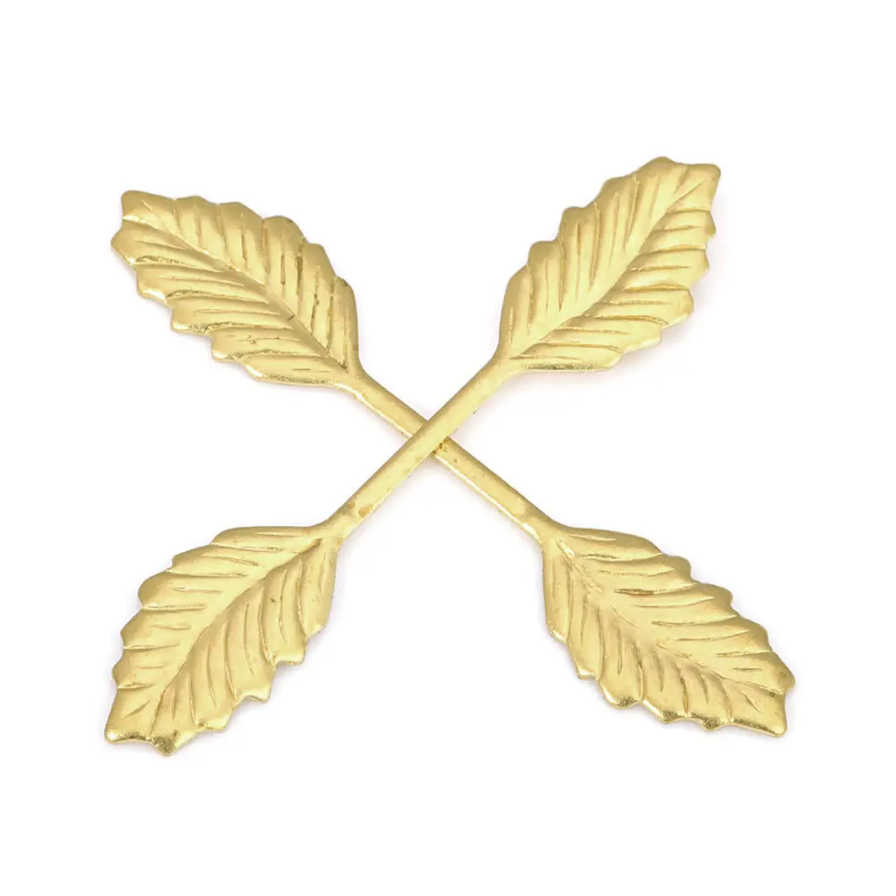 34x7MM 43x14MM Not plated color Brass Decorative Leaves Diy Accessories Jewellery Making Materials Rosediy official-website