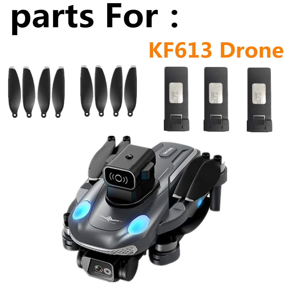 Accesorios de batería de Dron KF613, 3,7 V, 2000Mah, hoja de hélice, repuestos originales de KF613 Dron, 15 minutos de vuelo