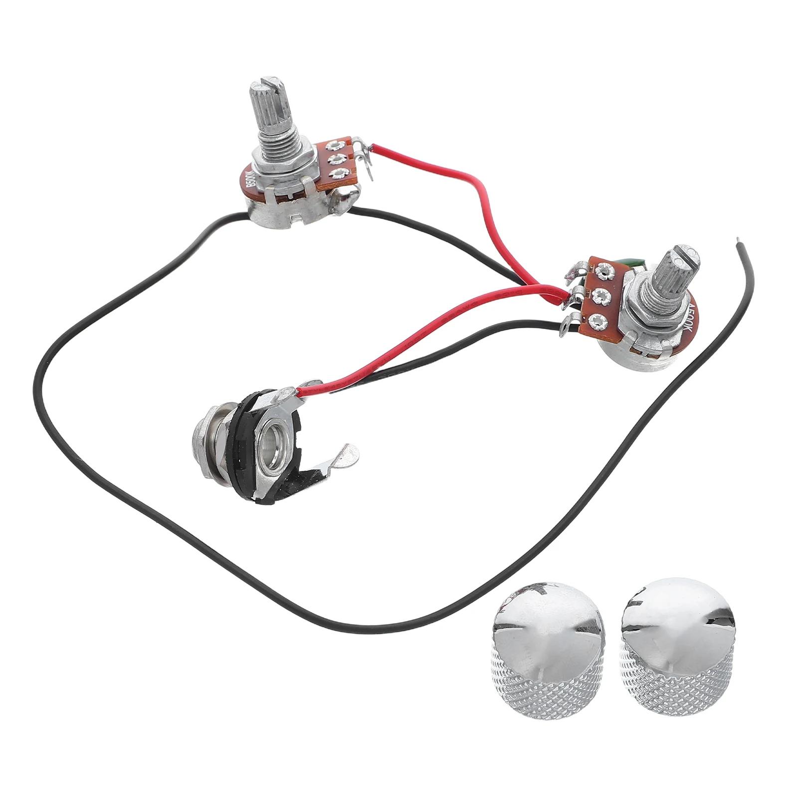 

Copper Socket Guitar Tone Knobs Metal Potentiometer Assortment Electric Kit Wiring Harness
