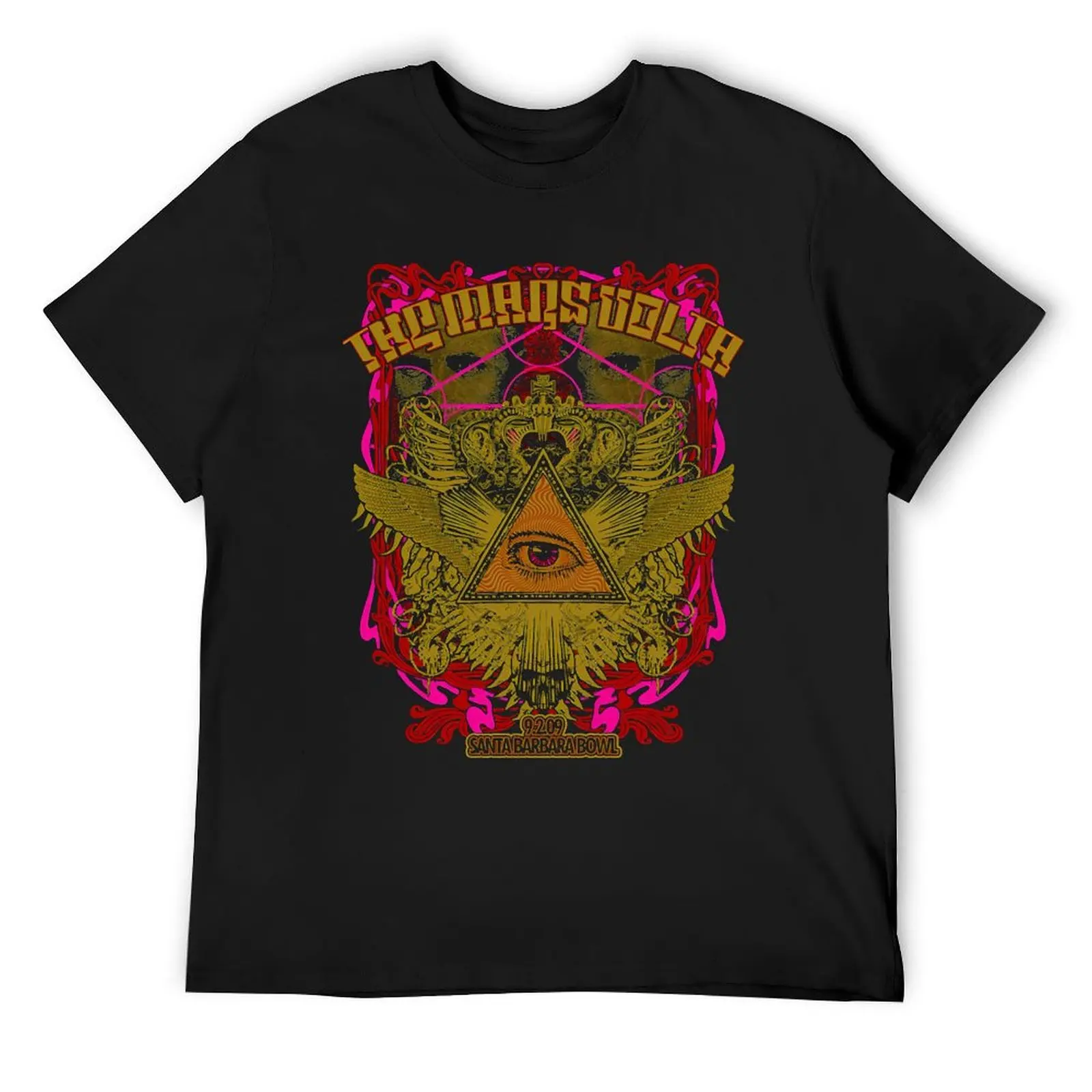 

Logo vintage The Mars Volta santa barbara bowl T-Shirt funny shirt cotton plus size clothes mens tall t shirts