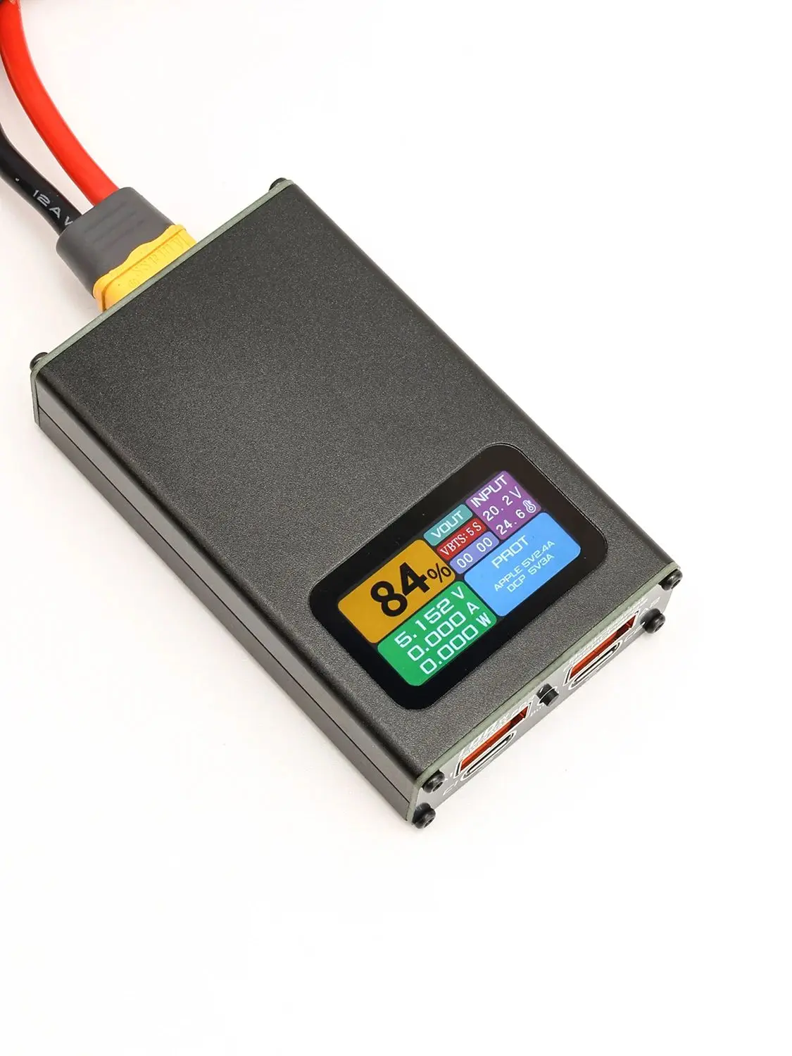 VOOC PD3.1 100W Bidirektionales Schnellladegerät 2S 3S 4S 5S 6S BMS Li-Ionen LiFePO4 Lithium-Batterie-Ladegerät mit LED-Digitalanzeige