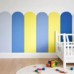 Baby Kids Anti-collision Felt Board Wall Sticker House Covering Artifact Moisture-proof Enclosure Anti Dirty Bedroom Decoration