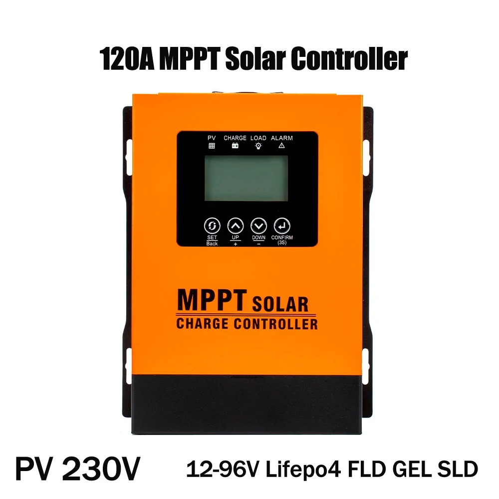 

MPPT Solar Panel Controller 30/60A 12-96V LCD Display Solar Regulator with Multiple Protection for RV/Home