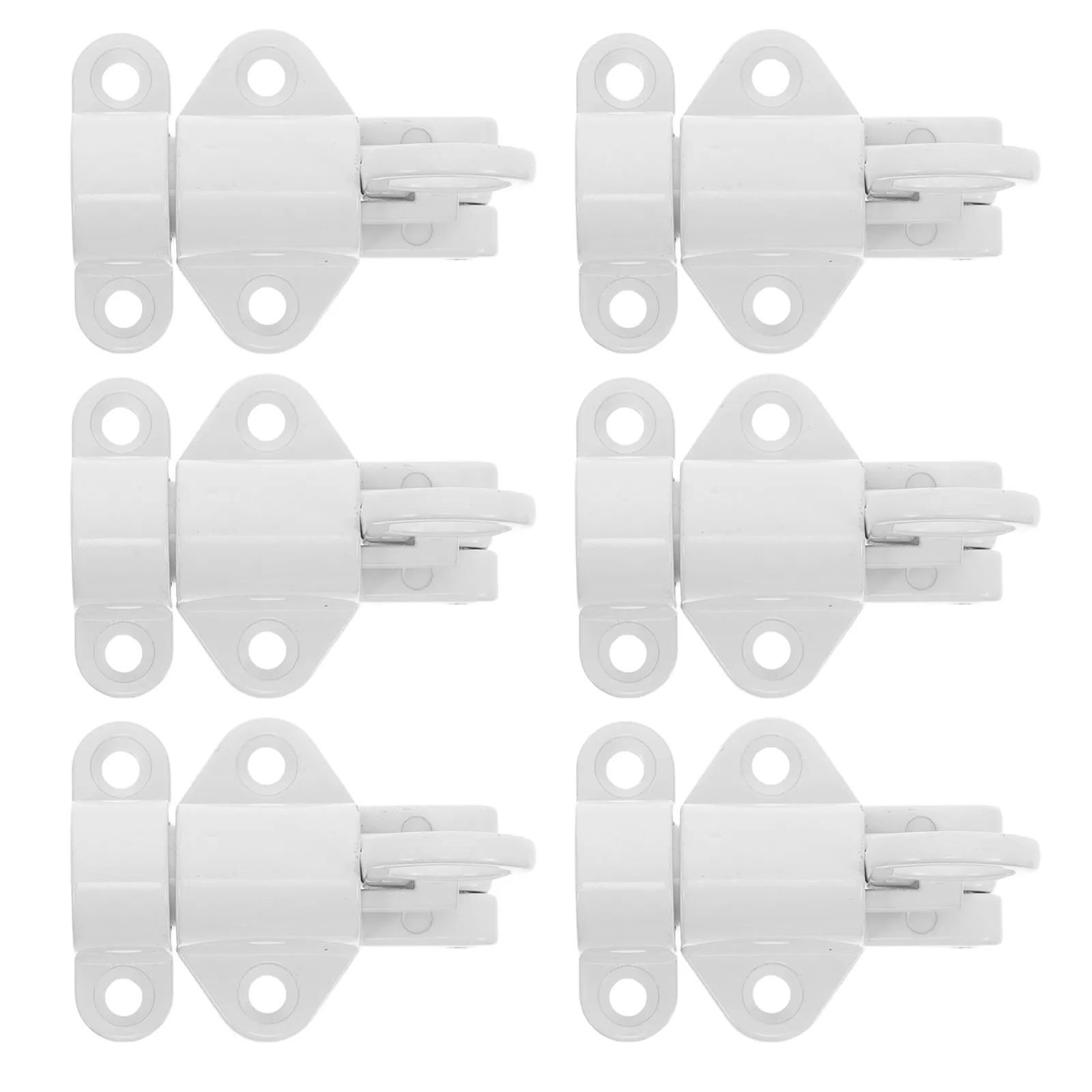 

6 Pcs Door and Window Latch Home Lock Heavy Duty Security Aluminum Alloy Springs Fences Safety