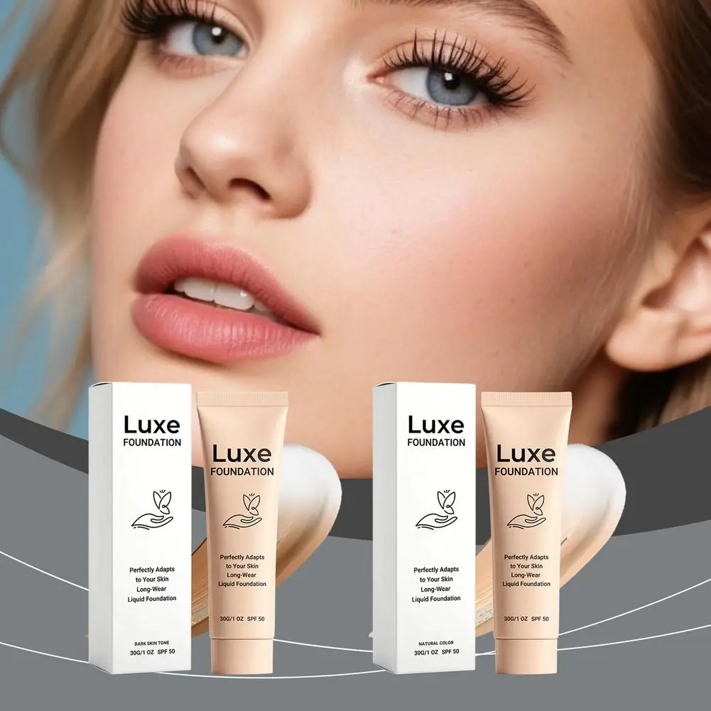 Fond de teint liquide changeant de couleur en fonction de la température, SPF 50, fond de teint longue tenue s'adaptant à la peau, maquillage léger et naturel pour un visage impeccable