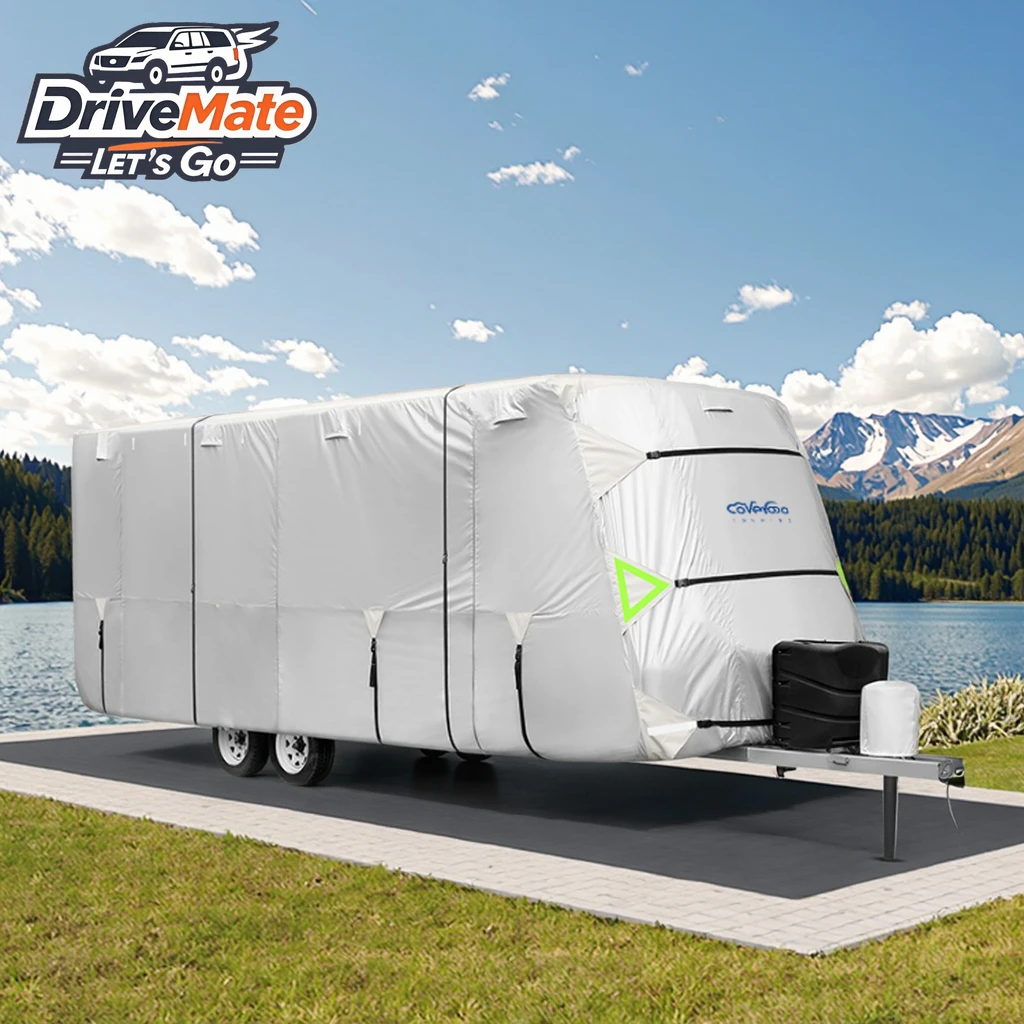 Covergo Waterproof Camper Trailer Covers Rv Travel Trailer Motorhome Caravan Cover Rv Cover
