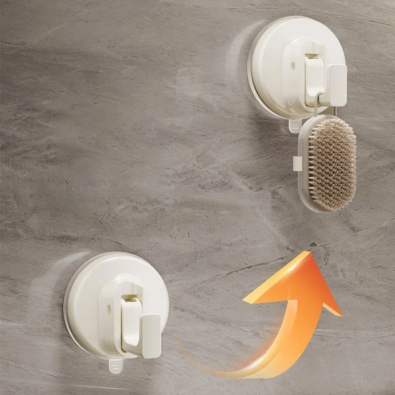 Suction Cup Hook Wall Mount No Drilling Vacuum No Mark Strong Bathroom Adhesive Load-Bearing Door Storage Required Hook