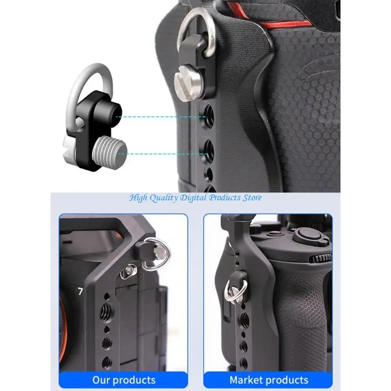 

U2JE Camera Cage Video Cage Aluminum Cold Shoe Mount Stabilizer for A7M4 A7M5 A7R5 Camera