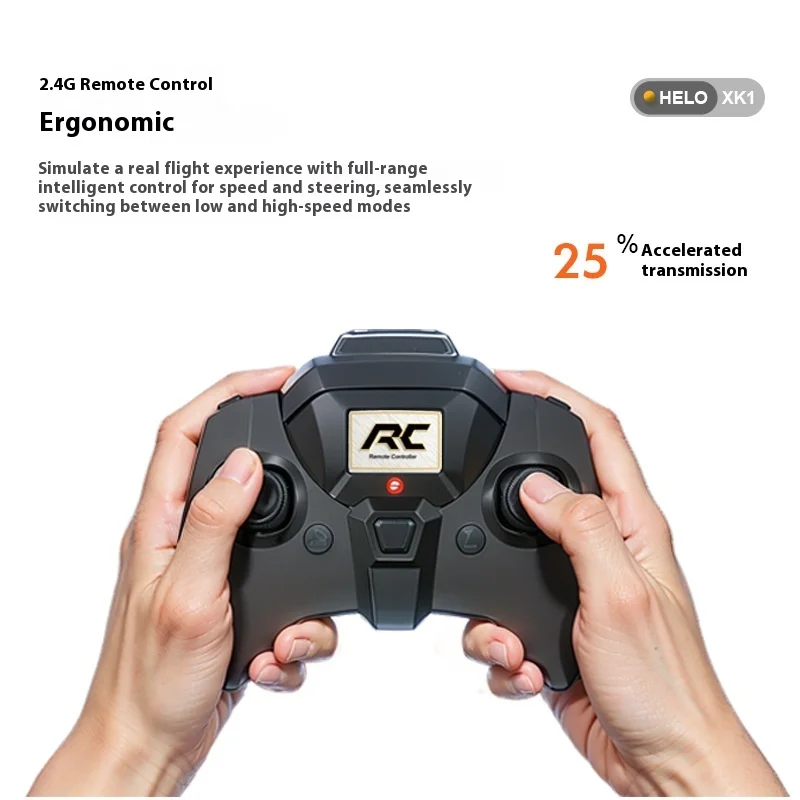 RC2.4G ความสูงคงที่ XK1 Cross-border สินค้าใหม่ Apache COMBAT รีโมทคอนโทรลเครื่องบินจําลองอาวุธรุ่นของเล่นเด็ก