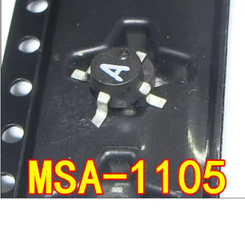 10PCS 100% New Original MSA-1105-TR1G 05 Plastic 4-SMD MMIC RF Amplifier 50MHz-1.3GHz 12dB Gain Low Noise Figure 3.6dB