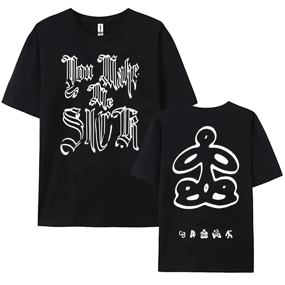 You Make Me Sick Crop Tee Singer Ashnikko Itty Bitty 2025 New T-shirt Summer Casual Women Men Tshirts Short Sleeve Print T Shirt