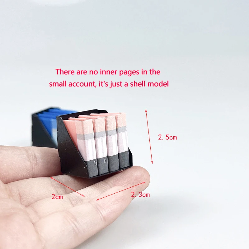 1 Set Mini-Schreibtafel mit Clip, Notizbuch, Aktenordner, Schreibwaren, Spielzeug, Büro-Schreibtisch-Simulation, Ordnermodell, Puppenhaus-Teile-Spielzeug