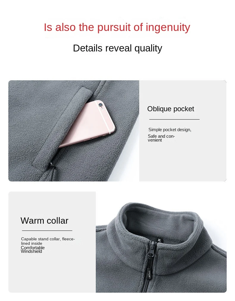 Herbst mode plus Größe männlich warme Weste Fleece Weste Herren Lamm Kaschmir warm ärmellosen Mantel Männer Marke Kleidung Winter weste – Detail 4