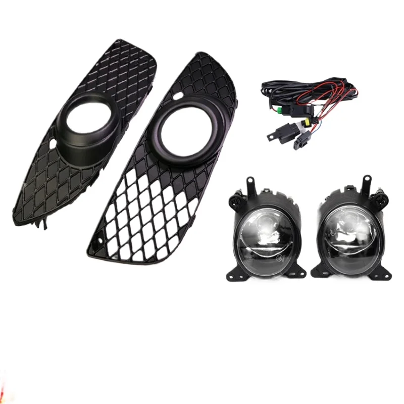 

Suitable for 08-12 Mitsubishi Lancer Yishen fog lamp frame, fog lamp, wiring harness combination kit lower mesh grille