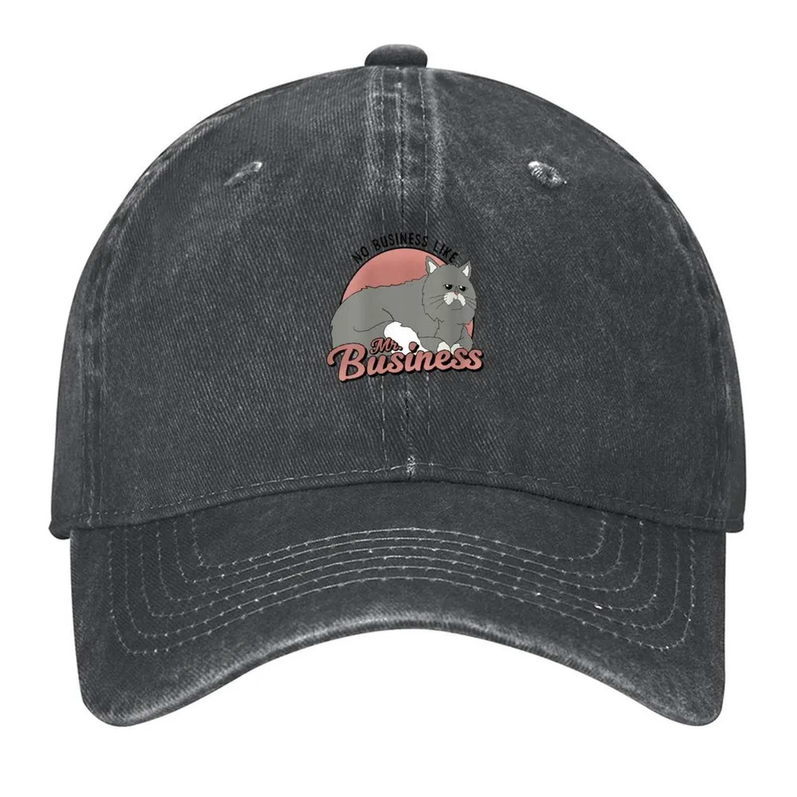 

Womens B0b_s.Burgers No Business Like Mr. Baseball Cap Golf Hood Funny hats Designer Hat Women's Men's