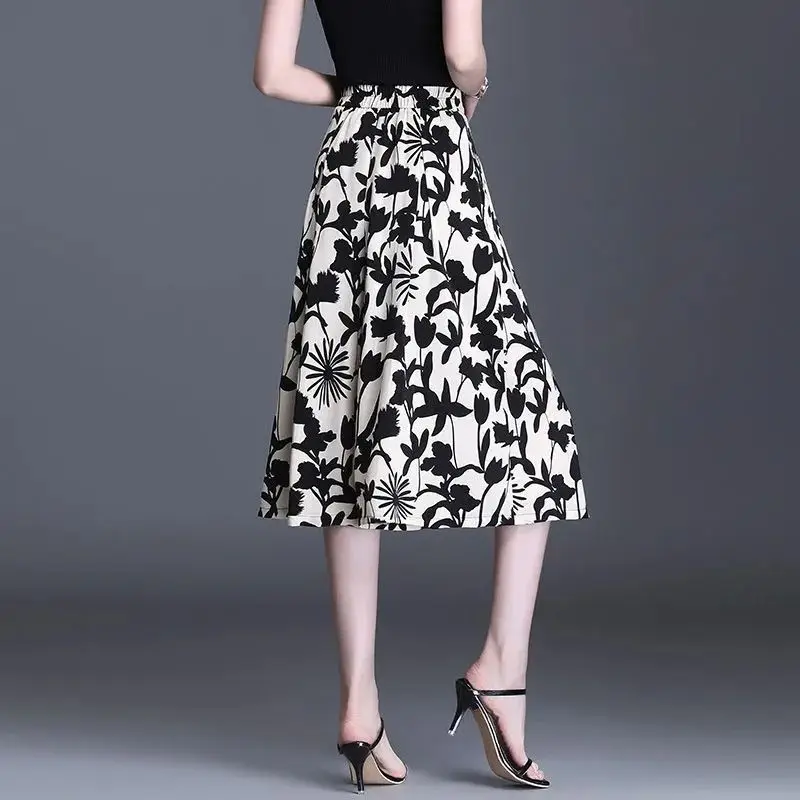 Summer Elastic High Waist Wide Leg Pants Women Thin Chiffon Fashion Patchwork Pocket Casual Loose Quick Drying Straight Trousers