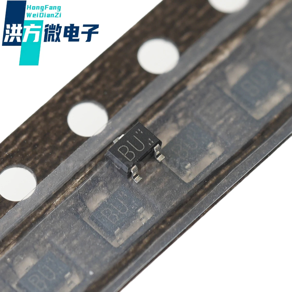 20-100PCS Origin,BU, 1 pair of series connected switching diodes 1.2V@100mA  80V 100mA SOT-323-3:DA228UT106,Marking:BU