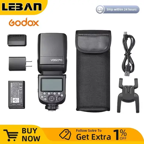Godox V860III V860 III Speedlite Cámara Flash E-TTL HSS Luz de Flash para Canon Sony Nikon Fuji Olympus Panasonic Pentax Cámara