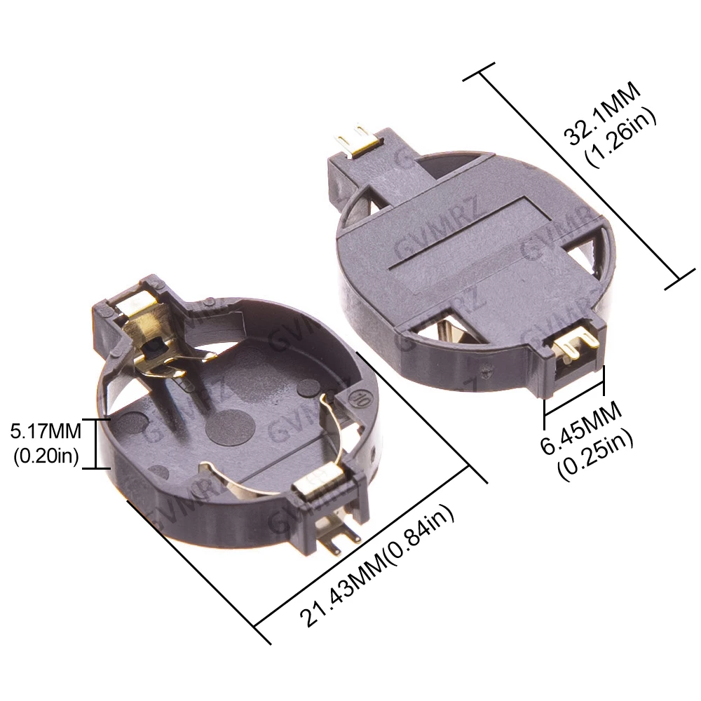 5PCS BS-2 BS-6 3V CR2025 BS-8 CR2032 Button Battery Socket Holder 2025 2032 Battery  Storage Box Integrated circuit