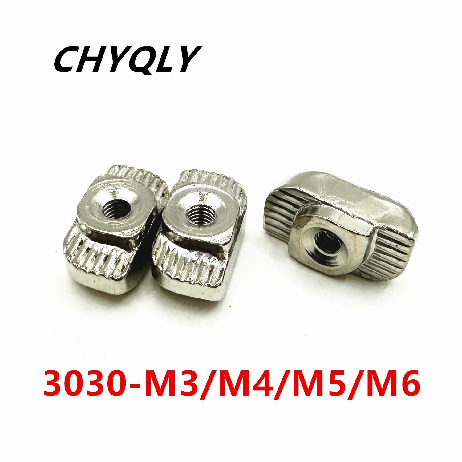 3030 Serie M3-M6 T Fastener Sliding Nuts Nickel Plated Carbon Steel for 3030 Aluminum Connector Profile