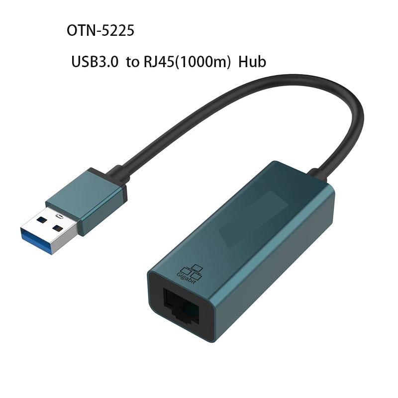 تمديد كابل RJ-45 LAN محول جيجابت إيثرنت التوصيل والتشغيل لعبة USB HUB قفص الاتهام محطة USB3.0 إلى RJ45 Hub الفاصل محول