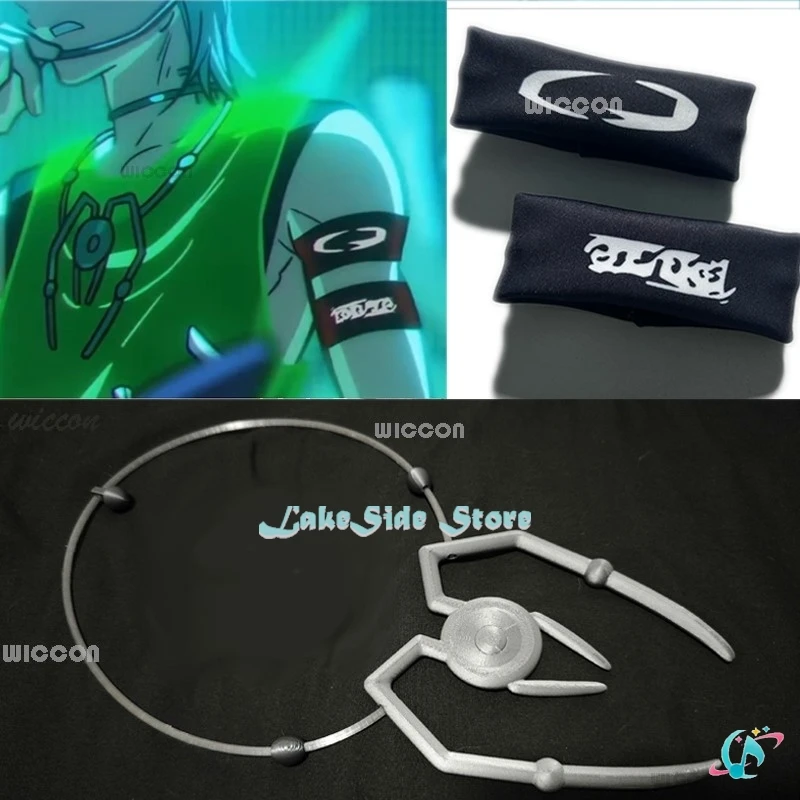 ALIEN STAGE Round 7 Blink Gone Till Cosplay Costume Wig Armband Prop Necklace Decoration Idol Green Vest Pants Performance Party — zdjęcie 3