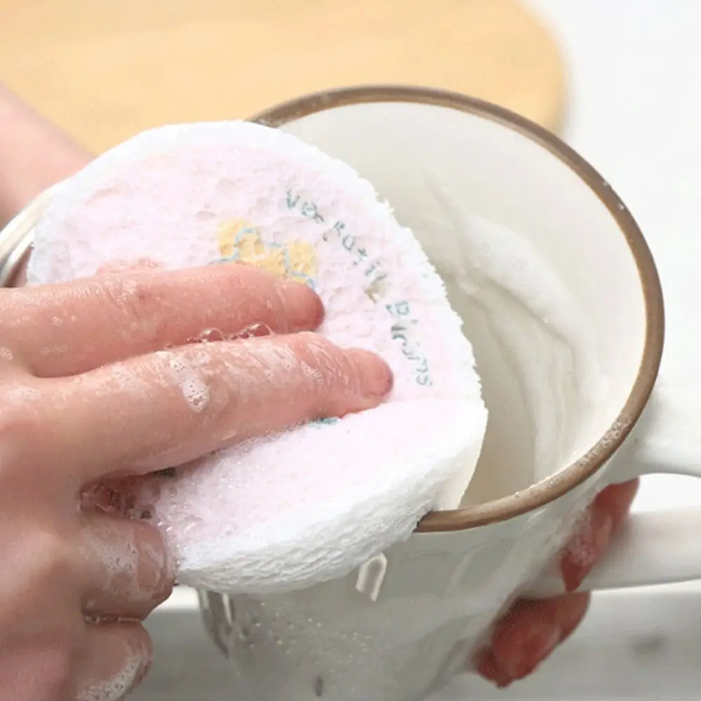4pcs New Wood Pulp Cleaning Sponges Cotton Magic Wipe Dishwashing Sponge Washing Tool Melamine Kitchen Accessories Kitchen