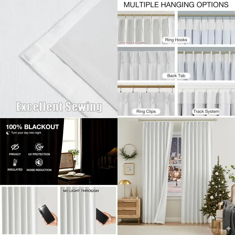 

Затемняющие теплоизолированные плиссированные шторы, ширина 90, комплект из 2 панелей, 40x90 для гостиной/спальни