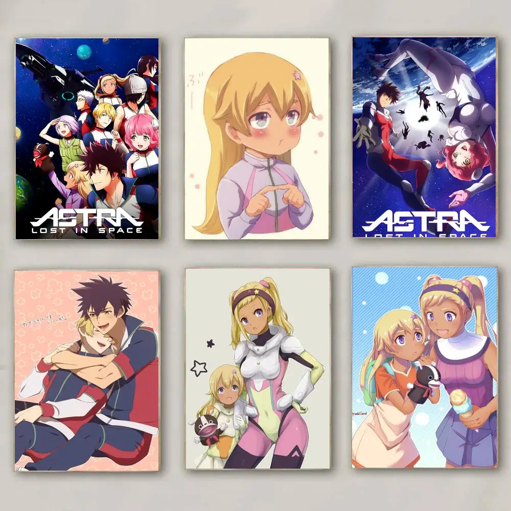 anime A-Astra Lost in Space-E Poster Modern Wall Decal for Living Room Cafe Office Bar and Bedroom