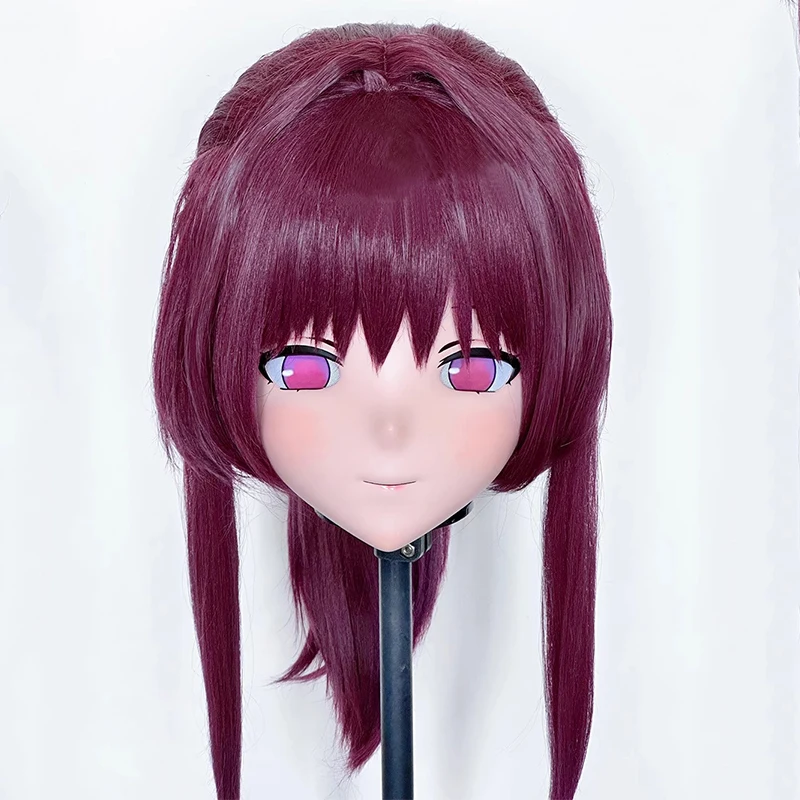 

(MEO339) Customize Handmade Full Head Lockable Crossdress Male to Female Japanese Cartoon Anime Game Character Kigurumi Mask