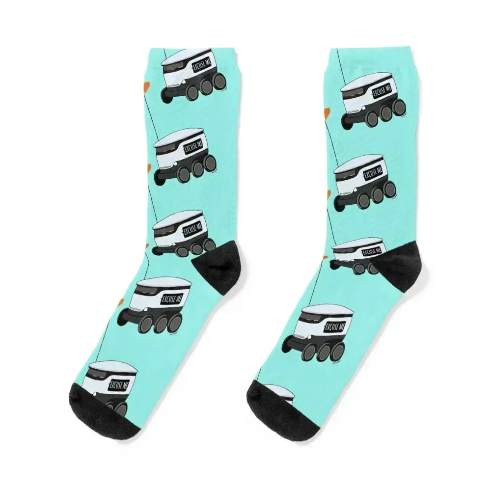 

Starship Campus Robot Socks cycling Sports Stockings compression christmas stocking Men's Socks Women's