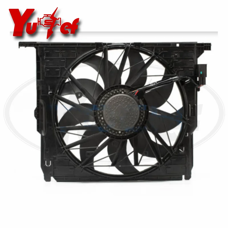 Quality Cooling Fan Assembly for BMW F11 530i F01 F02 LCI 730Li 2009-2015 17417589028 7589028 600W