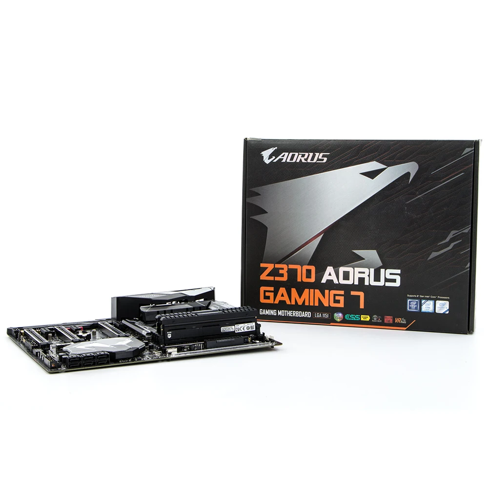 GA Z370 AORUS Gaming 7 For Gigabyte LGA 1151 Z370 64GB PCI-E 3.0 ATX DDR4 Desktop Motherboard High Quality Fast Ship